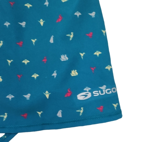 SUGOI Women's Fusion Skort size medium teal with origami print - Picture 7 of 16